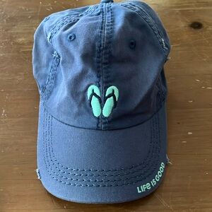 Like New Life is Good Flip Flops Baseball Hat